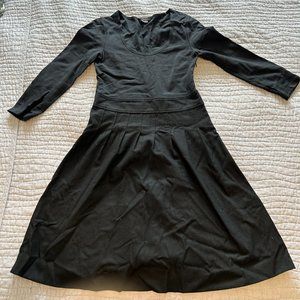 Theory Black Scoop Dress - Effortless Elegance